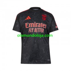 Camisola Benfica Homem Equipamento Segundo 2024-2025 Manga Curta